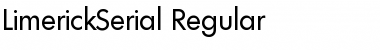 Download LimerickSerial Regular Font Title Preview