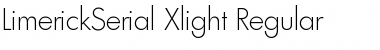 Download LimerickSerial-Xlight Regular Font Title Preview