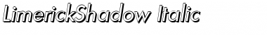 Download LimerickShadow Italic Font Title Preview