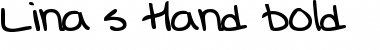 Download Lina's Hand bold Font Title Preview