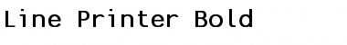 Download Line Printer Bold Font Title Preview