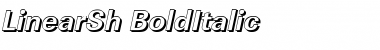 Download LinearSh BoldItalic Font Title Preview