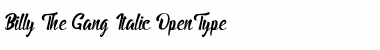 Download Billy The Gang Italic Font Title Preview