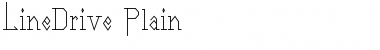 Download LineDrive Plain Font Title Preview