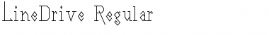 Download LineDrive Regular Font Title Preview