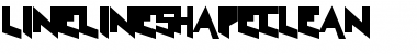Download LineLineShapeClean Medium Font Title Preview