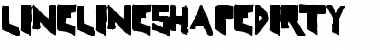 Download LineLineShapeDirty Medium Font Title Preview