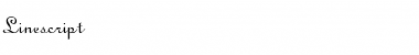 Download Linescript Regular Font Title Preview