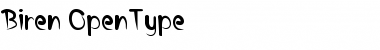 Download Biren Regular Font Title Preview