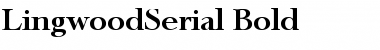 Download LingwoodSerial Bold Font Title Preview