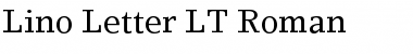 Download LinoLetter LT Roman Regular Font Title Preview