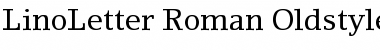 Download LinoLetter RomanOsF Regular Font Title Preview