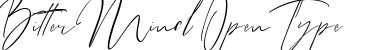 Download Bitter Mind Regular Font Title Preview