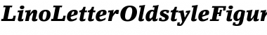 Download LinoLetterOldstyleFigures-Black BlackItalic Font Title Preview