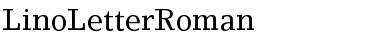 Download LinoLetterRoman Roman Font Title Preview