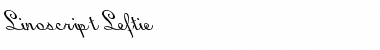 Download Linoscript Leftie Regular Font Title Preview