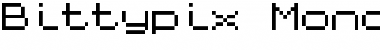Download Bittypix Monospace Regular Font Title Preview