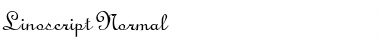 Download Linoscript-Normal Regular Font Title Preview