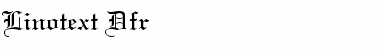 Download Linotext Dfr Regular Font Title Preview