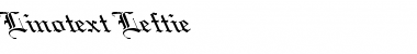 Download Linotext Leftie Regular Font Title Preview