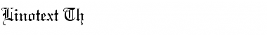Download Linotext Th Regular Font Title Preview