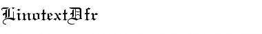 Download LinotextDfr Roman Font Title Preview