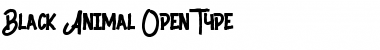 Download Black Animal Regular Font Title Preview