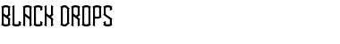 Download BlackDrops BlackDrops Font Title Preview