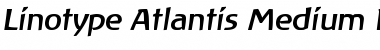 Download LTAtlantis MediumItalic Regular Font Title Preview