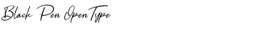 Download Black Pen Regular Font Title Preview