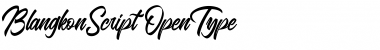 Download BlangkonScript Regular Font Title Preview