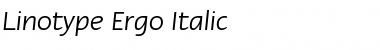 Download LTErgo Italic Font Title Preview