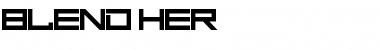 Download Blend Her Regular Font Title Preview