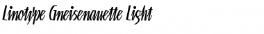 Download LTGneisenauette Light Regular Font Title Preview