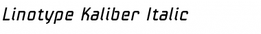 Download LinotypeKaliber Italic Font Title Preview