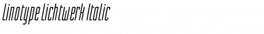 Download LinotypeLichtwerk Italic Font Title Preview