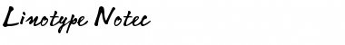 Download LinotypeNotec Regular Font Title Preview