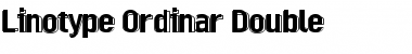 Download LinotypeOrdinar Double Regular Font Title Preview