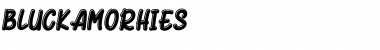 Download Bluck Amorhies Regular Font Title Preview