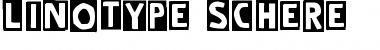Download LinotypeSchere Regular Font Title Preview
