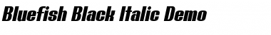Download Bluefish Black Demo Italic Font Title Preview