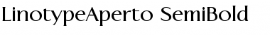 Download LTAperto SemiBold Regular Font Title Preview
