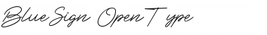 Download BlueSign Regular Font Title Preview