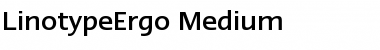 Download LTErgo Medium Regular Font Title Preview