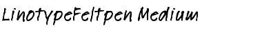 Download LTFeltpen Regular Bold Font Title Preview
