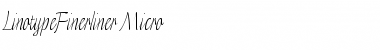 Download LTFinerliner Micro Regular Font Title Preview