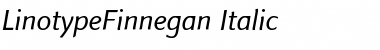 Download LTFinnegan Regular Italic Font Title Preview
