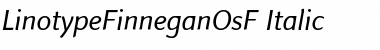 Download LTFinnegan OsF Regular Italic Font Title Preview