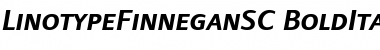Download LTFinnegan SC Regular Bold Italic Font Title Preview