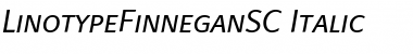 Download LTFinnegan SC Regular Italic Font Title Preview